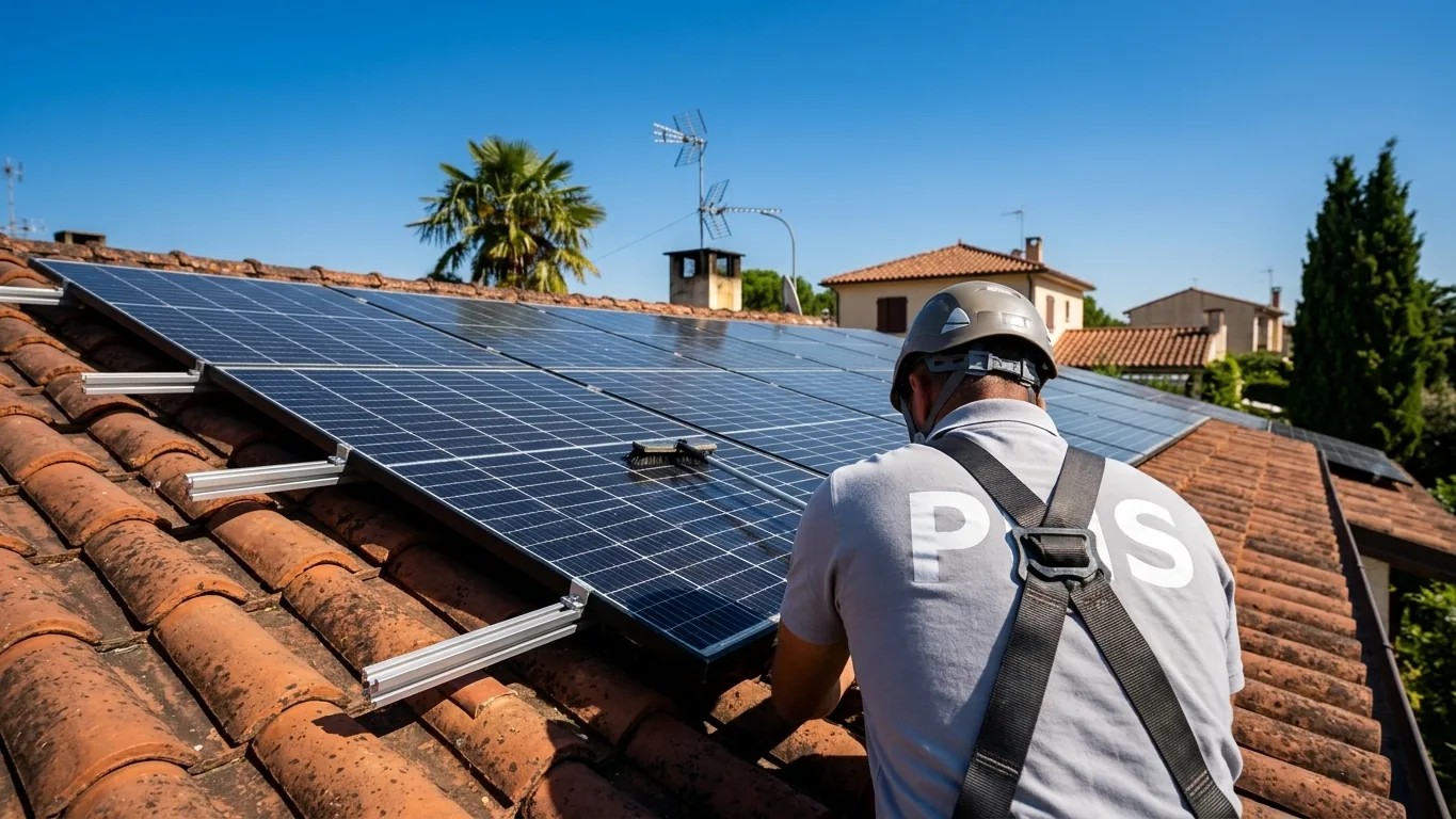 Panneaux solaires à Éguilles